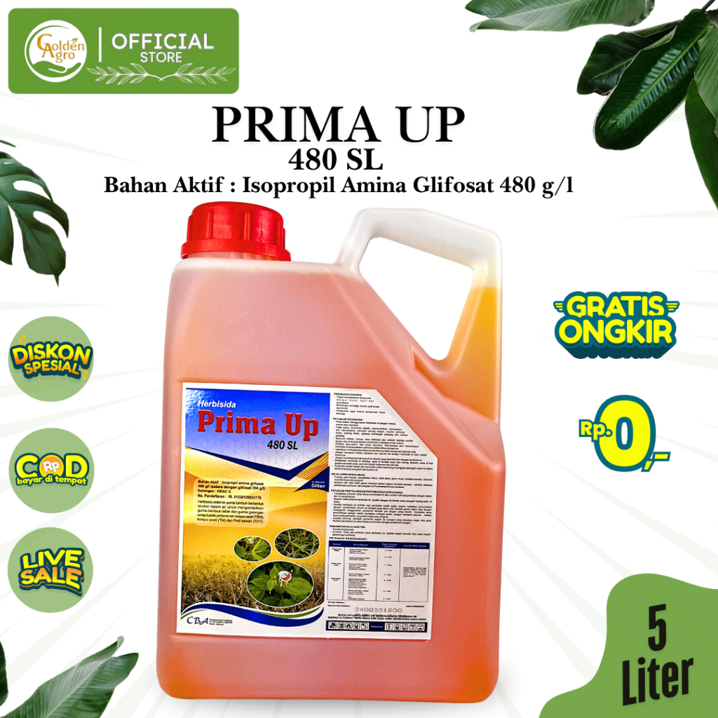 HERBISIDA PRIMA UP 480 SL 5 LITER