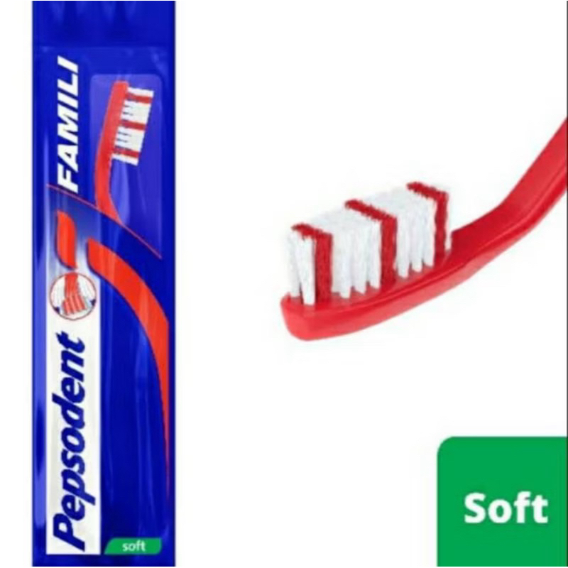 Sikat Gigi Pepsodent Famili soft / sikat gigi Pepsodent single / sikat gigi Pepsodent isi satu