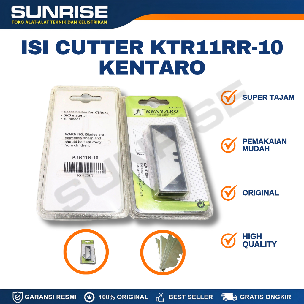 

ISI CUTTER/KENTARO REFIL ISI CUTTER PISAU POTONG