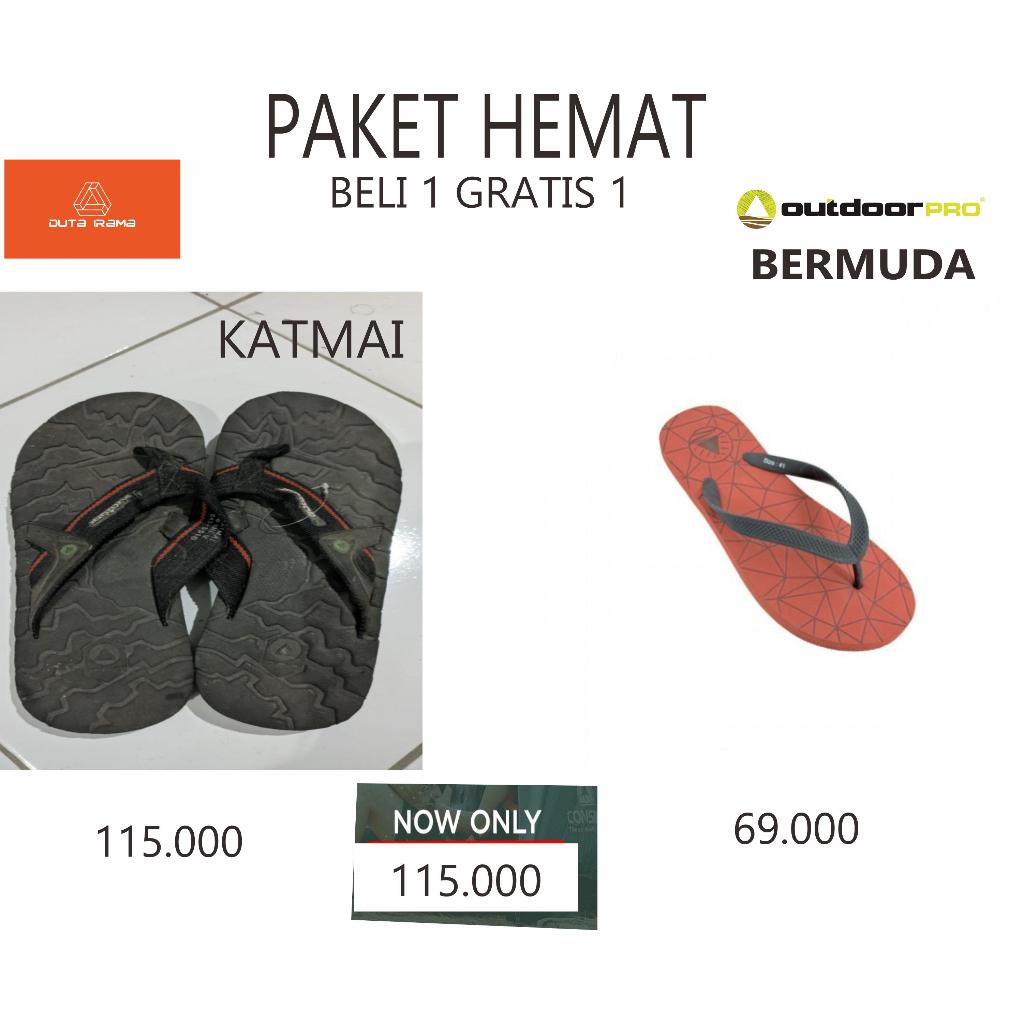 DUTAIRAMA - PAKET HEMAT BELI 1 GRATIS 1 SANDAL OUTDOOR KATMAI + BERMUDA