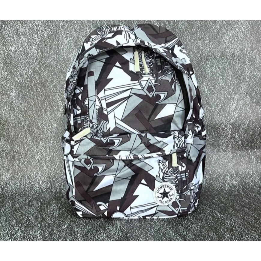 TAS RANSEL CONVERSE ALL STAR BASIC 2 GO COMIC GREY ORIGINAL GREY BACKPACK / RANSEL PRIA WANITA