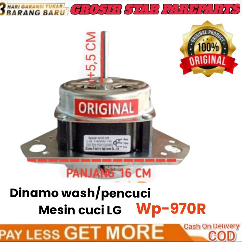 Dinamo pencuci mesin cuci LG WP-970 R original