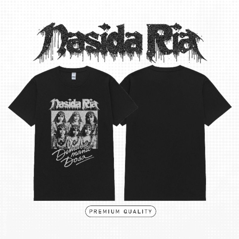 Kaos Music Nasida Ria Dimana Mana Dosa | Baju Nasida Ria Premium Tshirt Cotton Combed 24S