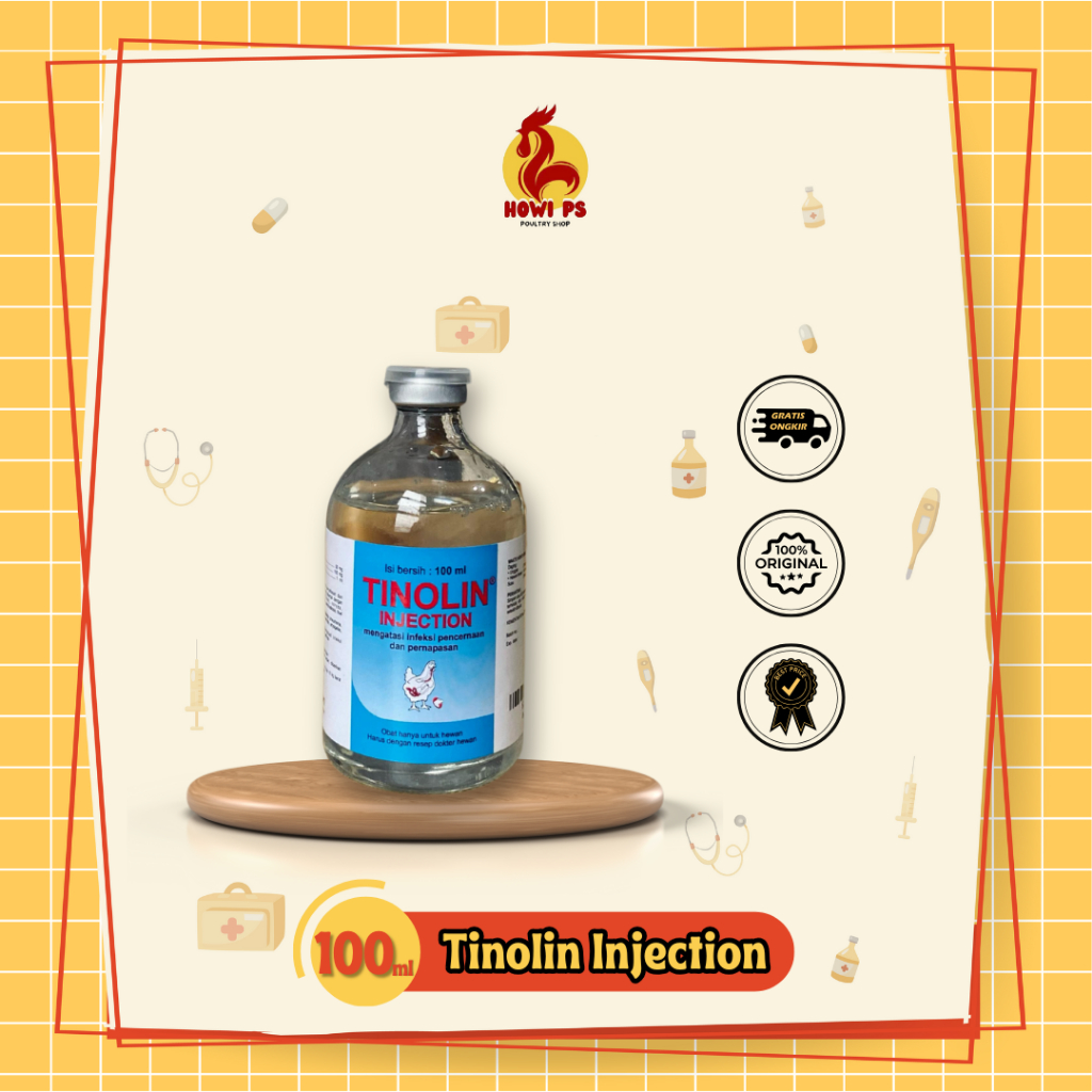 Tinolin Injection Medion Cairan Steril Antibiotik 100ml