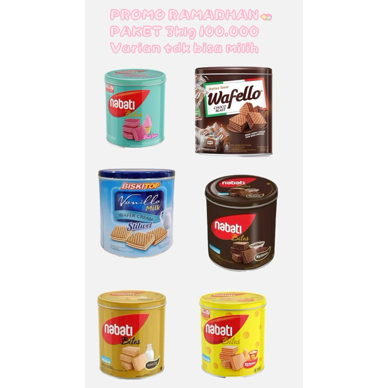 

PAKET 3 klg 100.000 varian tdk bisa pilih