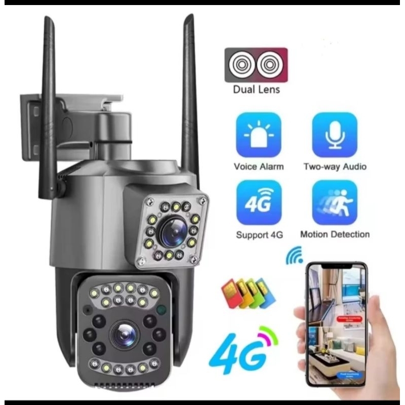 Kamera CCTV V380 Pro 16MP Dual Lensa Outdoor Waterproof