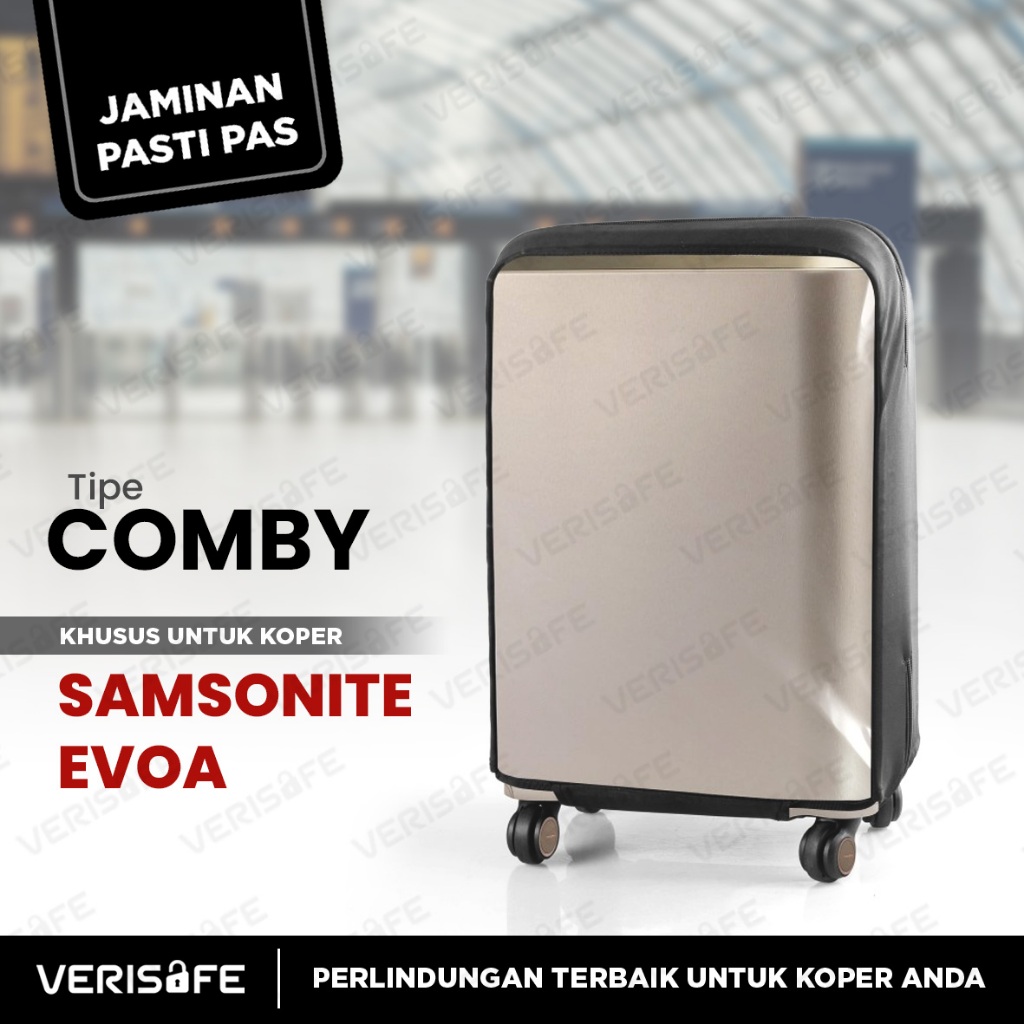 VERISAFE Sarung Koper Kombinasi for Samsonite Evoa - Cover Koper 20 inch Cabin Size Transparan