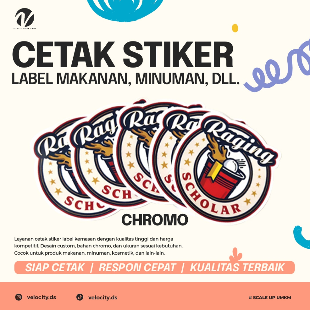 

Cetak Stiker Label Untuk Usaha | Sticker Berkualitas Makanan Kemasan Bahan Chromo Cutting Custom Icon Vehicle Logo Termurah