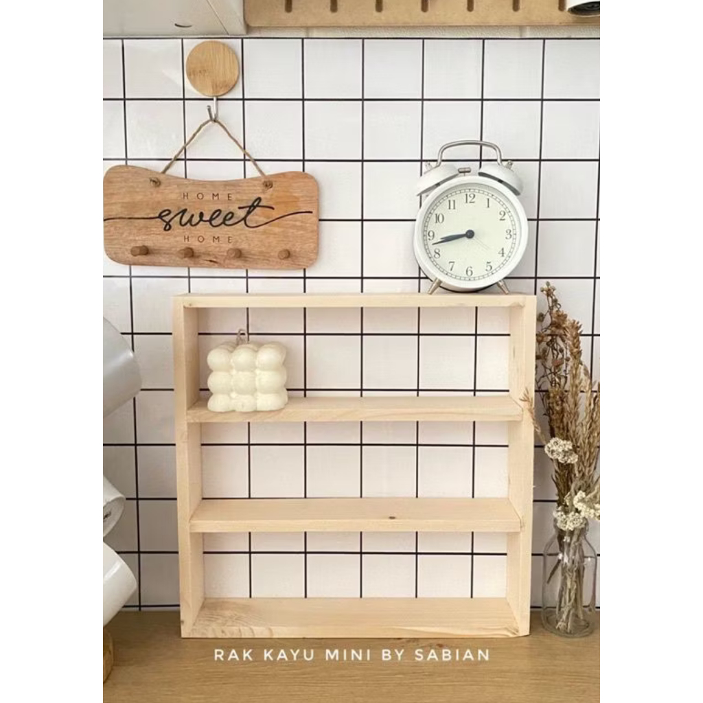 Rak Kayu Mini / Rak Serbaguna / Rak toples mini