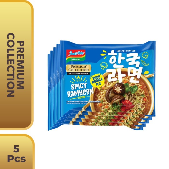 

KOREAN SERIES INDOMIE RASA SPICY RAMYEON ISI 5 PCS PREMIUM COLLECTION