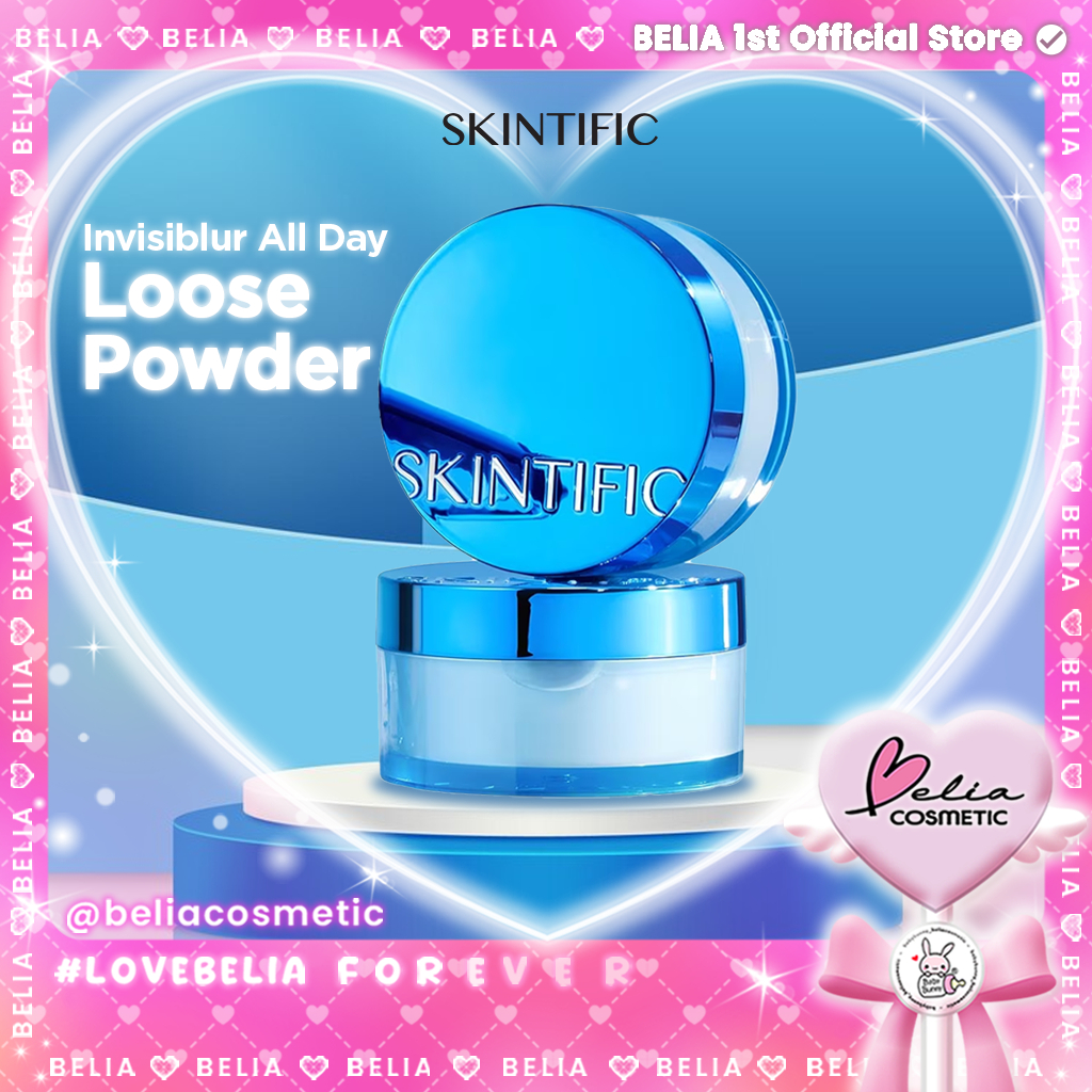 ❤ BELIA ❤ SKINTIFIC Invisiblur All Day Loose Powder | Bedak Tabur | Soft Focus Technology