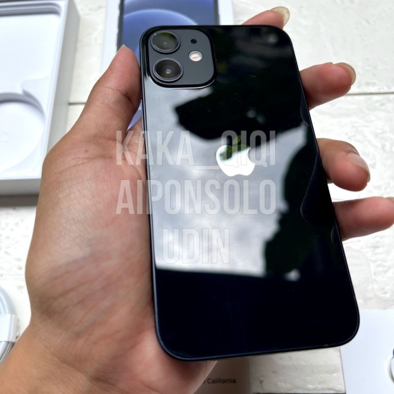 iPhone 12 mini 256 GB Hitam beacukai sinyal permanen mulus no minus
