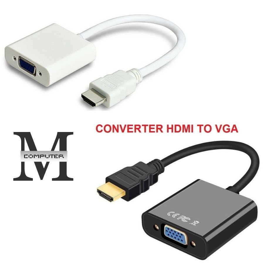 ( MComp ) Converter HDMI To VGA / Converter HDMI to VGA Adapter / HDMI to VGA Converter / Kabel HDMI
