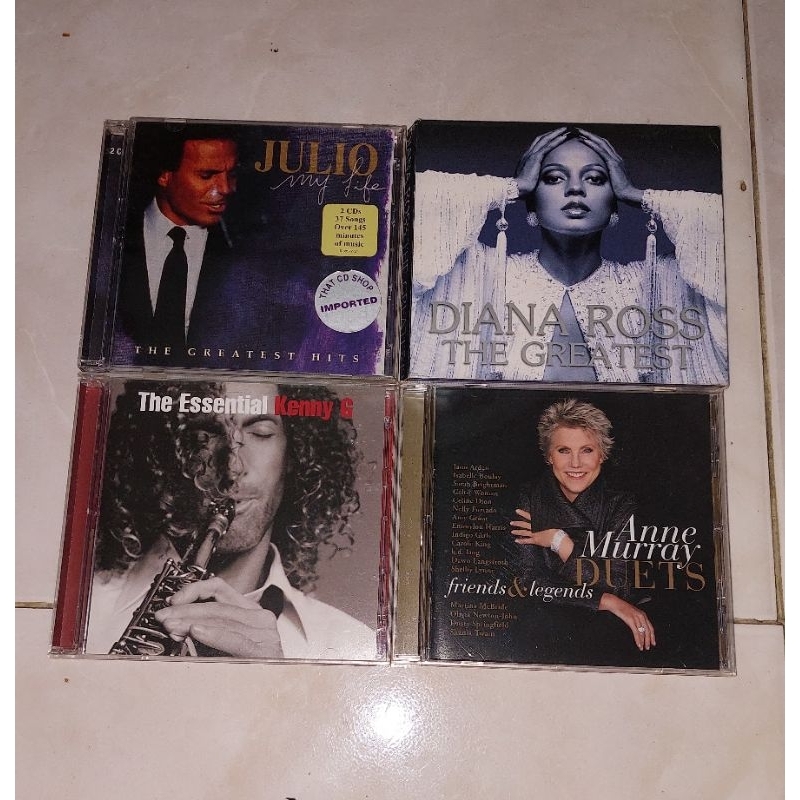 cd JULIO IGLESIAS-My Life The Greatest Hits / DIANA ROSS-The Greatest / KENNY G-The Essential / ANNE