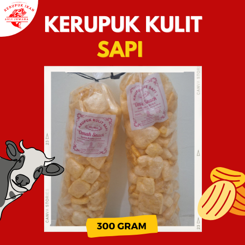 

KERUPUK KULIT RAMBAK SAPI 300GR - Gurih, Renyah, Cocok untuk Camilan & Lauk