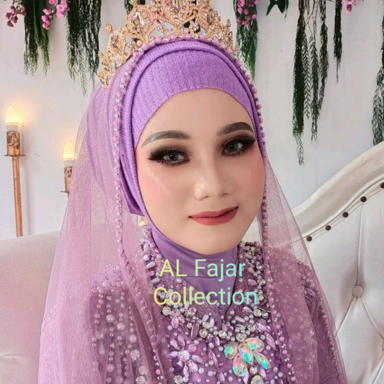 Promo termurah pengantin veil payet Mutiara untuk slayer akad pernikahan tunangan sunting pelaminan 