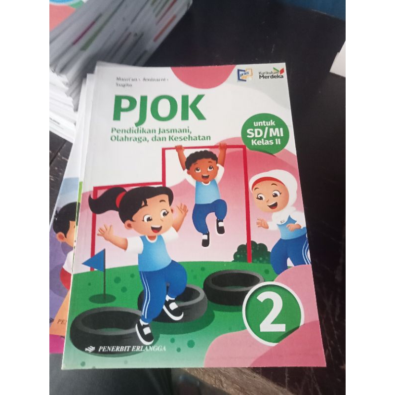 buku pjok kelas 2 SD Erlangga kurikulum merdeka