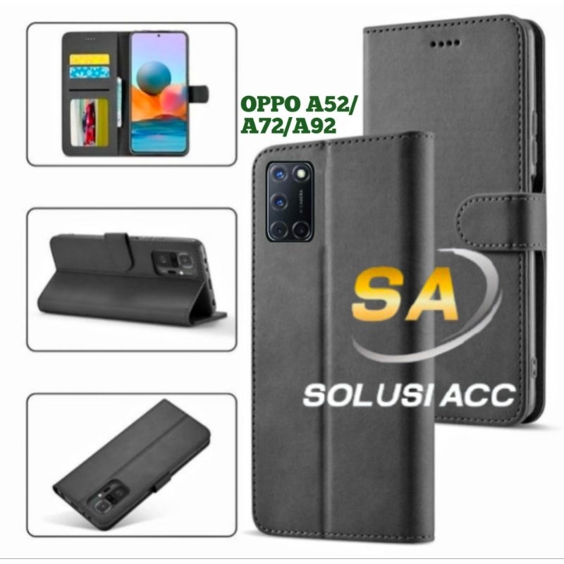 CASE OPPO A52 A72 A92 FLIP COVER WALLET SARUNG HP CASING HP OPPO A52/OPPO A72/OPPO A92