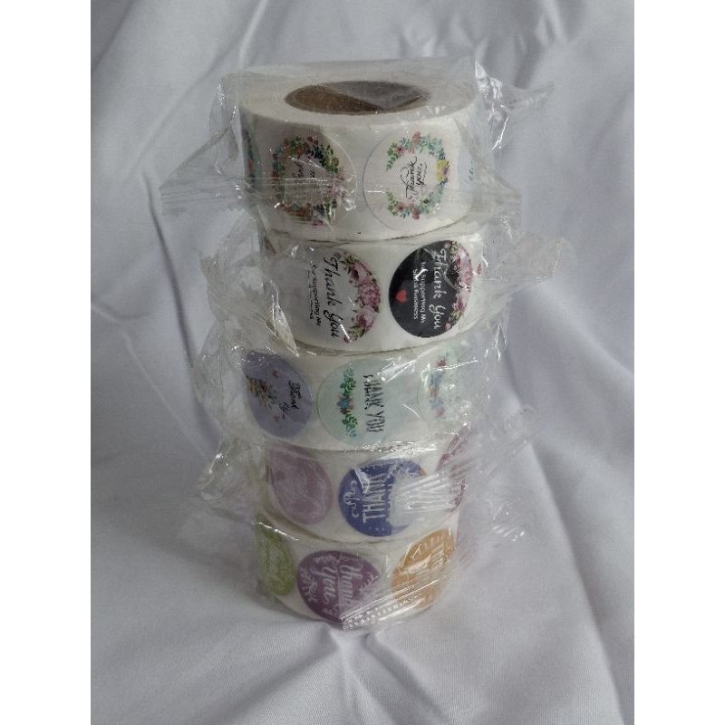 

Stiker Roll Makanan Kue Thank you 1 roll 500 pcs