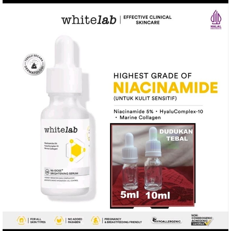 share in share 3ml - whitelab brightening serum niacinamide 10%/serum pencerah wajah