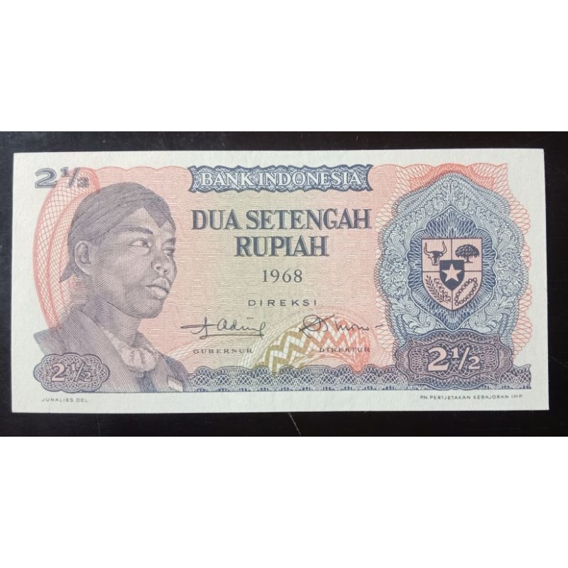 UANGKUNO 2.5 RUPIAH SUDIRMAN THN 1968