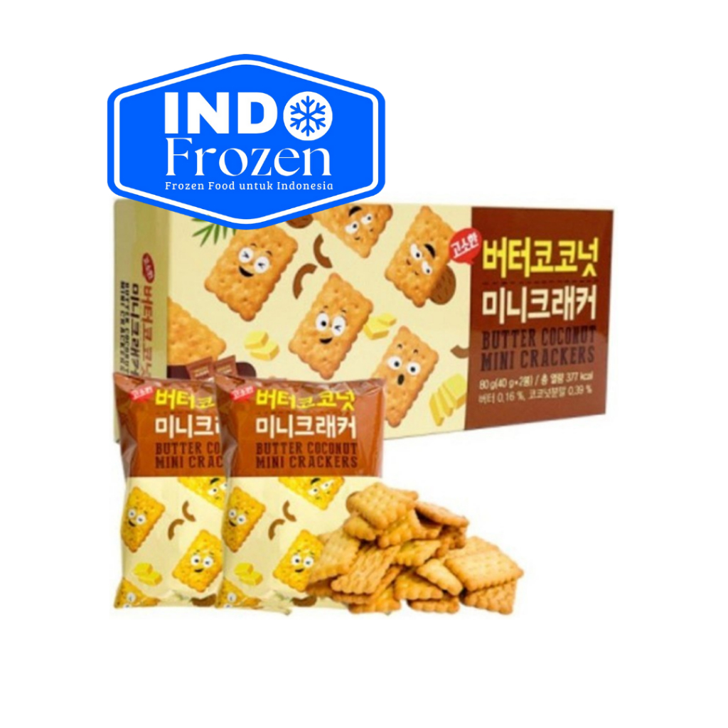 

WEIHAI BUTTER COCONUT MINI CRACKERS 80GR / BISKUIT KELAPA