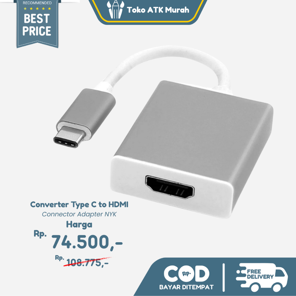 Converter Type C to HDMI Connector Adapter NYK