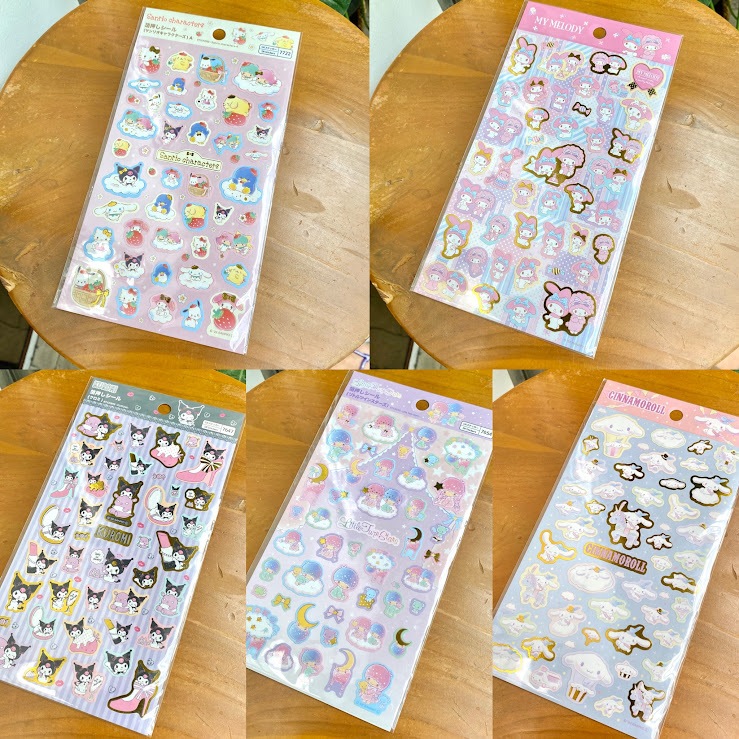 

Stiker Lucu Sanrio Daiso Jepang Cinnamorol Kuromi Maroon Cream Unik Lucu Gift Hadiah