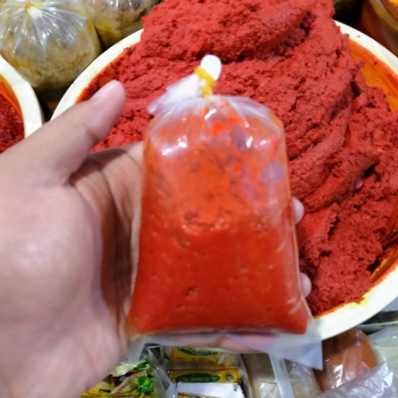 

Cabe Merah keriting Giling Halus 250 gram