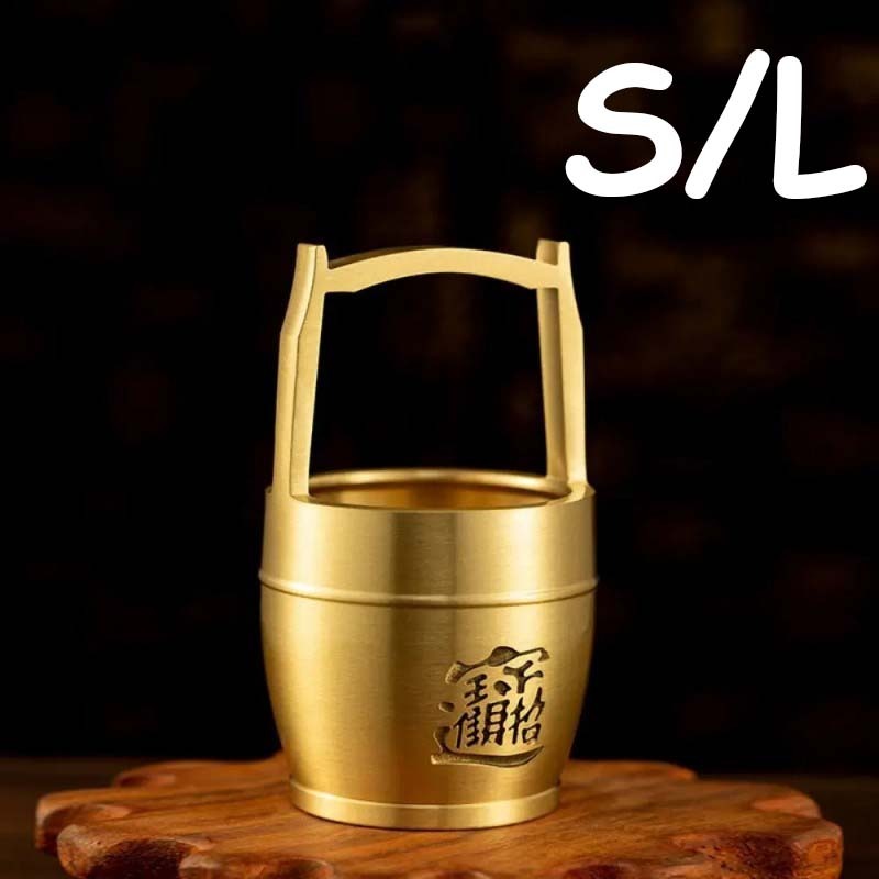 Pajangan Fengshui Ornamen Kuningan Ember Sungai Emas Feng Shui Rumah Feng Shui Keberuntungan