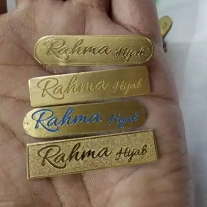 

LABEL HIJAB MURAH / Label plat hijab minim order 100 pcs