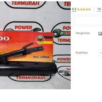 

Tang Las Stang Las 800 A ALDO Tipe GERMANY Welding Electrode Holder