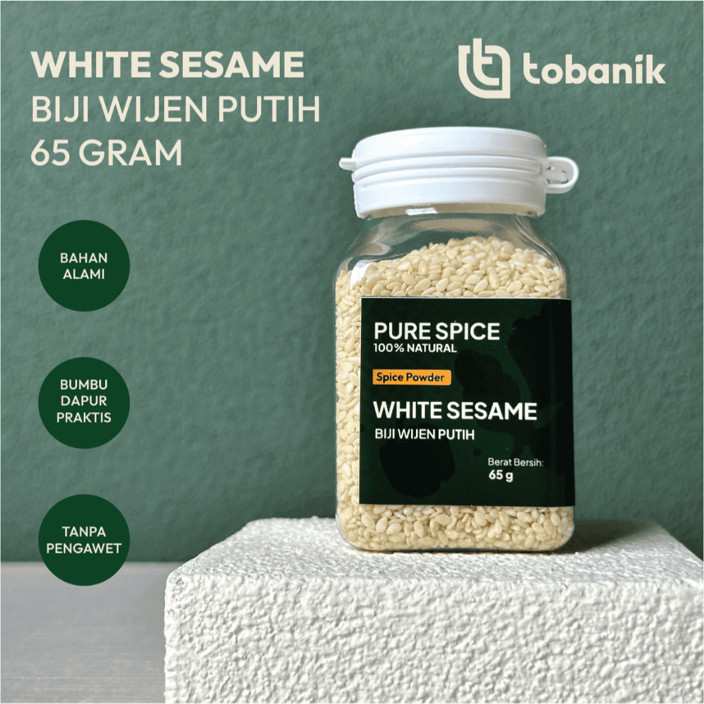 

Biji Wijen Putih 65 gram / White Sesame Seed