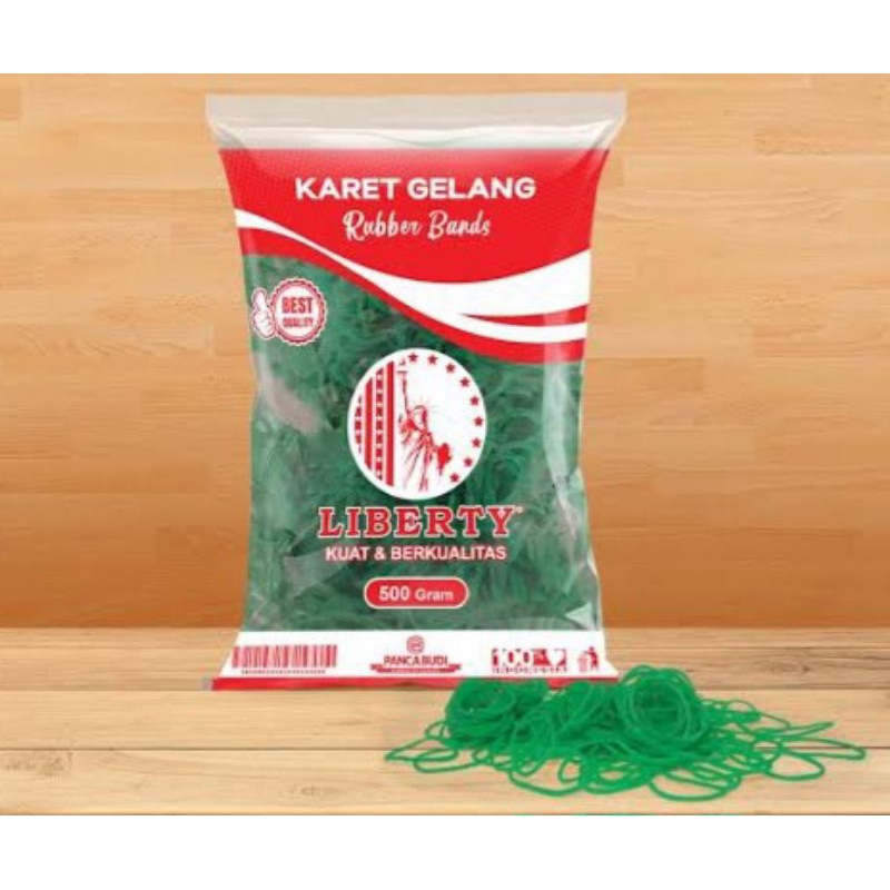 

Karet Gelang Hijau Liberty 500 Gram