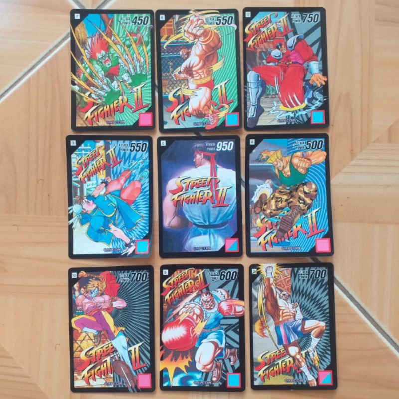 kartu street fighter super barcode wars capcom Bandai original japan vintage 1991