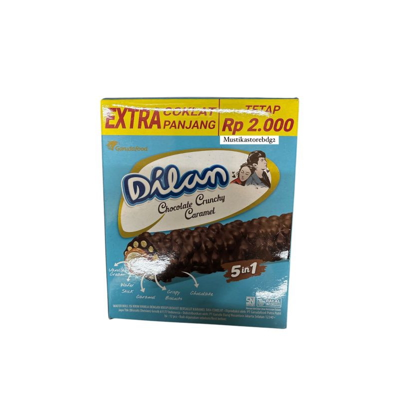 

Box Dilan Cokelat Crunchy Isi 12