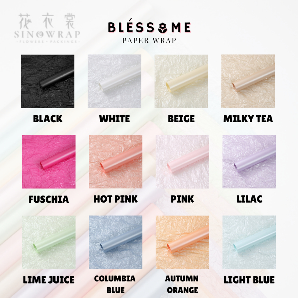 

(20 LEMBAR) Flower Wrapping Paper Sydney Pearl / Tissue Glossy Pear Kertas Buket Bunga Florist Cellophane Pembungkus Kertas Hand Bouquet