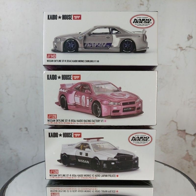 Mini GT Kaido House Nissan Skyline GT R34