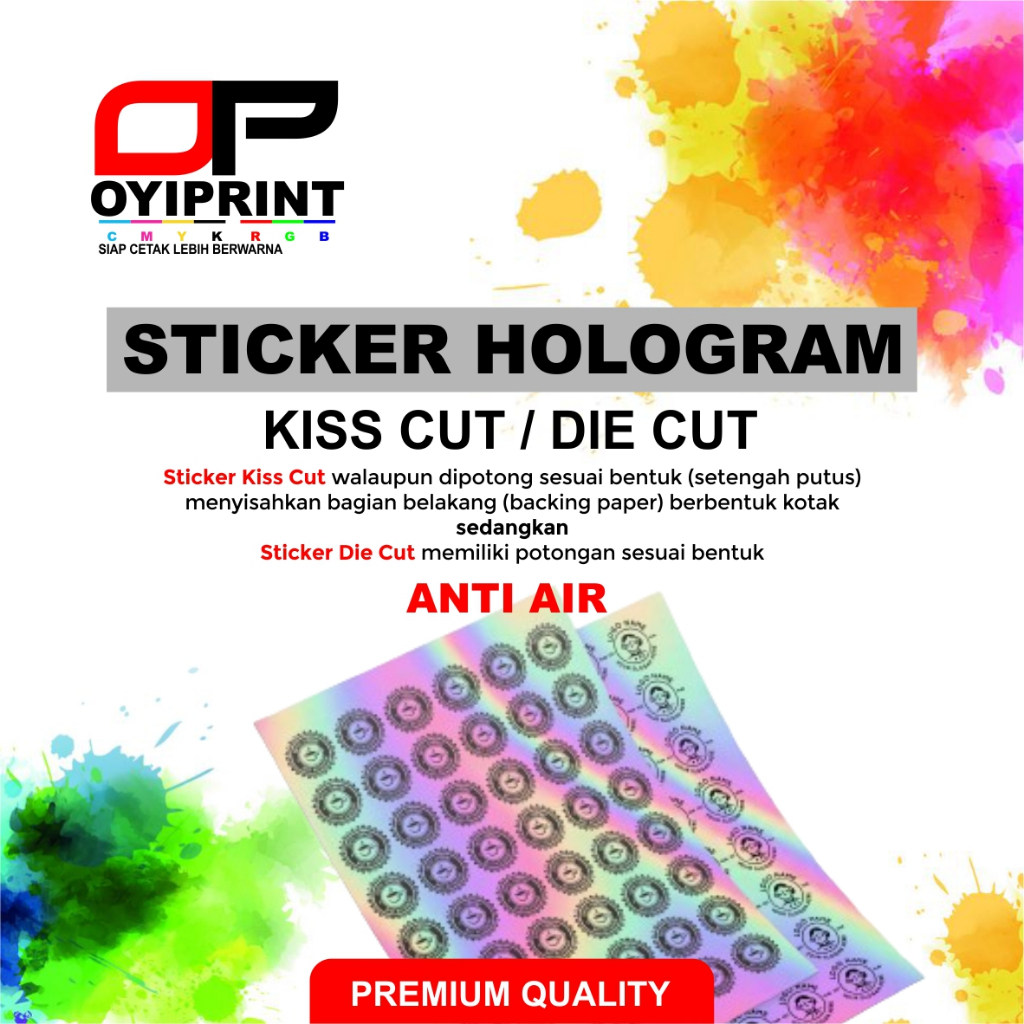 

CETAK STIKER HOLOGRAM A3++ / KISS CUT / DIE CUT