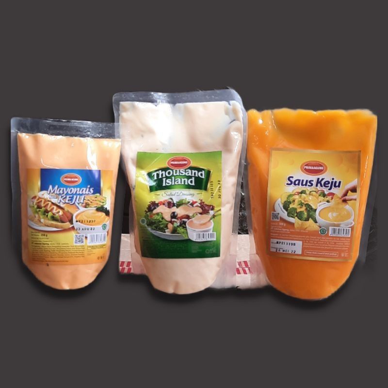 

prima agung saus mentai /saus tartar/saus keju/garlic mayo 500 gram