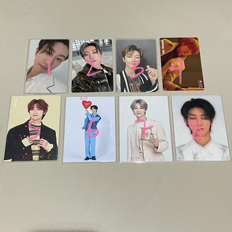 seventeen photocard pc the8 minghao