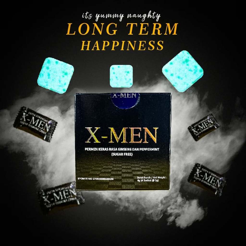 X-MEN Candy Permen Stamina dan Vitalitas Pria Mebantu Memelihara Stamina Pria