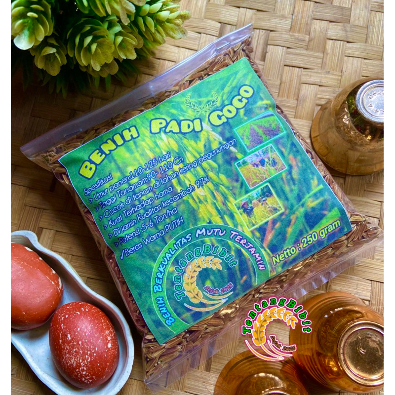 Benih padi gogo / bibit padi huma / bibit padi darat 250 gram
