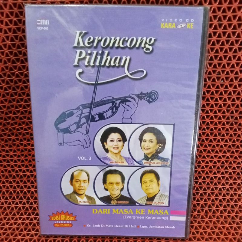 VCD KARAOKE LAGU KERONCONG PILIHAN dari masa ke masa..100% ORIGINAL