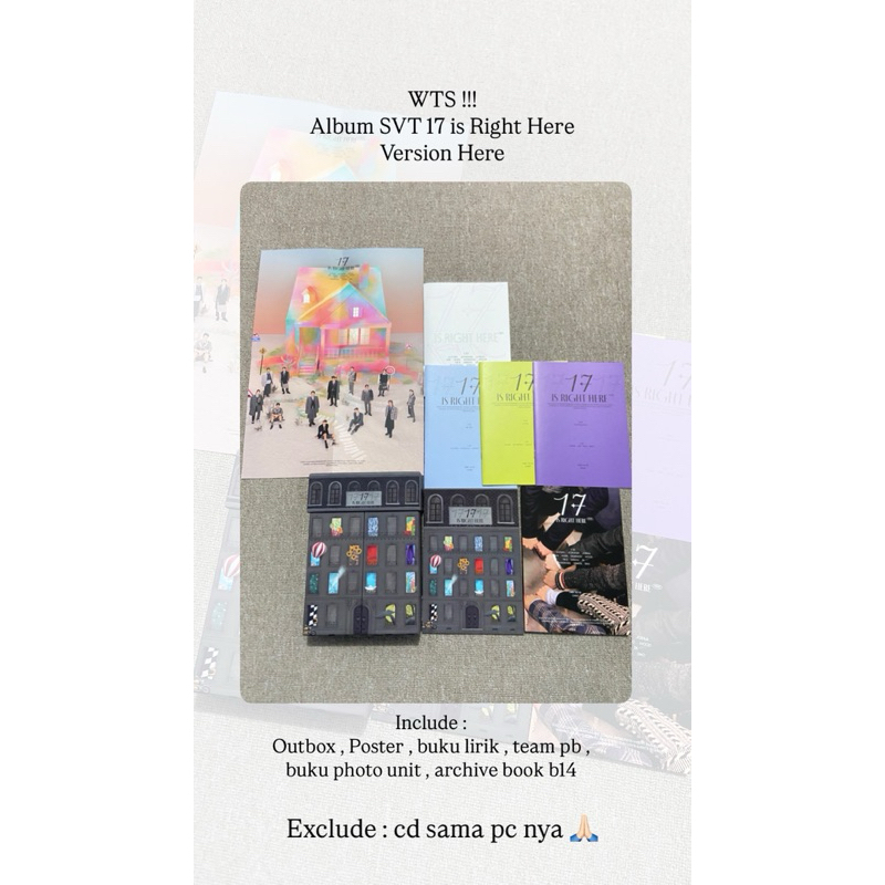 Preloved Album Seventeen 17 is Right Here Version Here