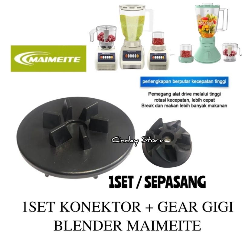 1SET KONEKTOR + GEAR GIGI UNTUK BLENDER MAIMEITE | SET GIGI KONEKTOR BLENDER MERK MAIMEITE