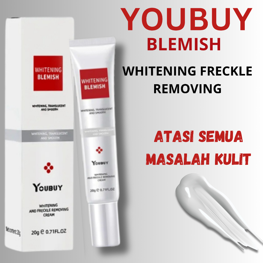 ￼BPOM 100% ORIGINAL WHITENING AND FRECKLE REMOVING CREAM | YOUBUY BLEMISH CREAM FLEK HITAM MELASMA