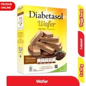 

DIABETASOL CAMILAN WAFER COKELAT 2 X 50 gram