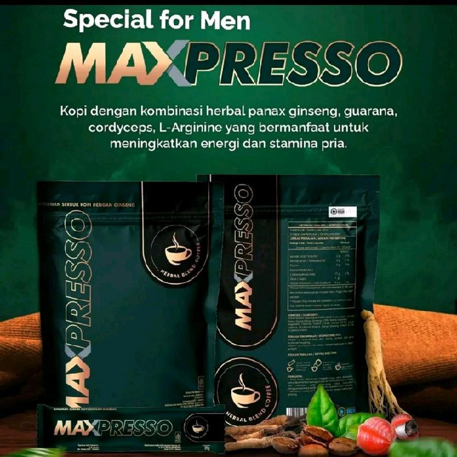 

Maxpresso kopi herbal berkualitas tinggi kemasan coffee