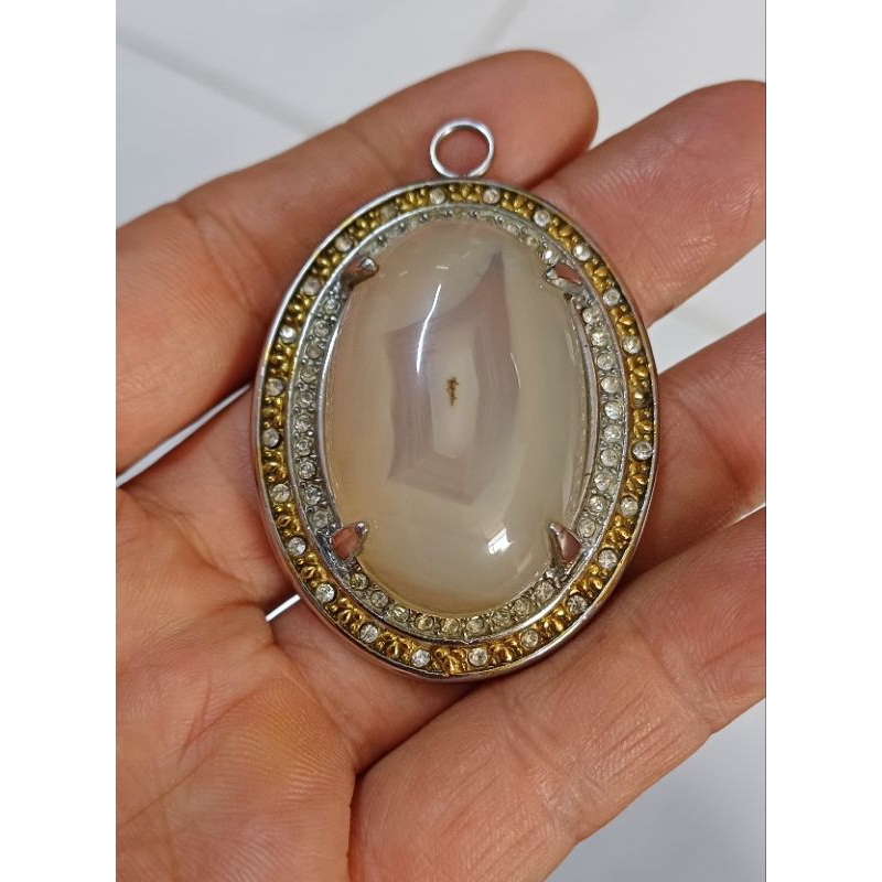 Natural akik motif kantong semar